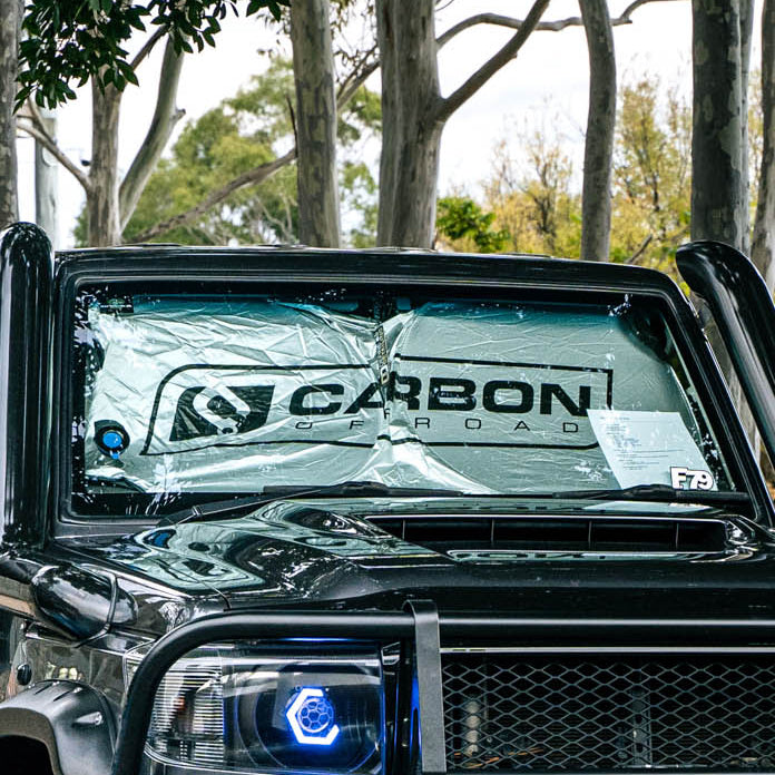 Image of Carbon Essential Car Sunshade - CM - SUNSHADE 3 Carbon Offroad