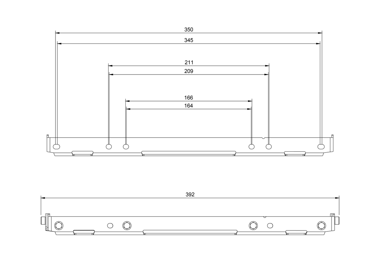 FLIP-UP Number Plate Mounting Bracket - Kaon - Aussie Made product diagram