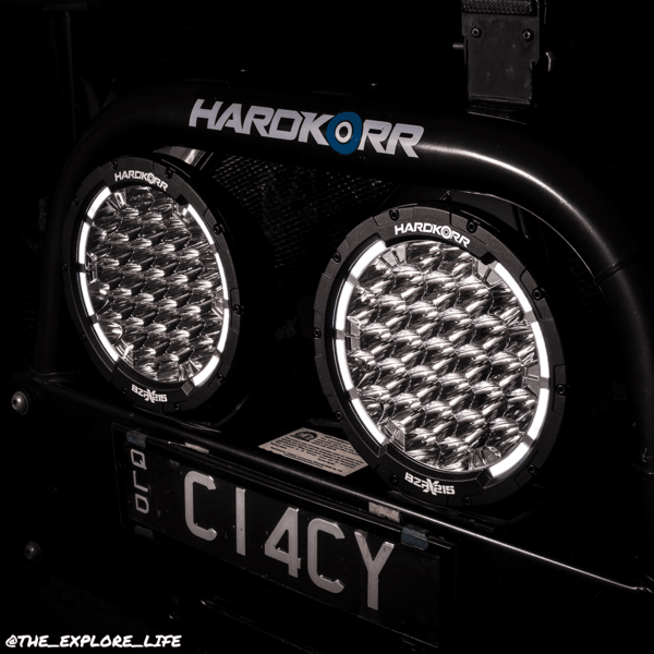 Image of HARDKORR BZR-X SERIES 9? LED DRIVING LIGHTS (PAIR W/HARNESS) - HKBZRX215 4