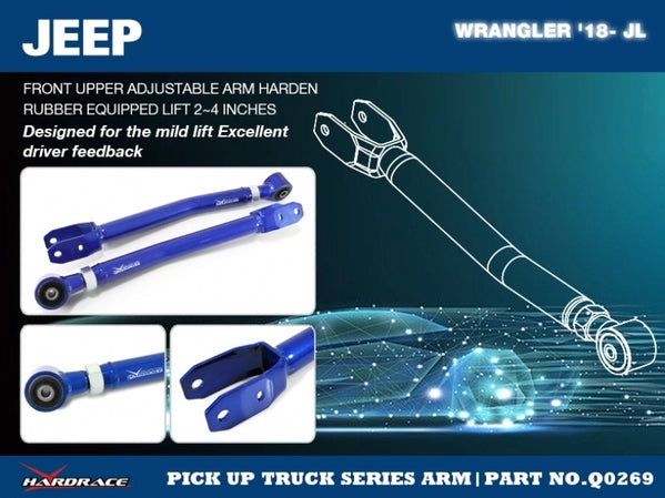 Load image into Gallery viewer, FRONT UPPER ADJUSTABLE ARM LIFT 2~4 INCHES JEEP, GLADIATOR, WRANGLER, WRANGLER UNLIMITE JL 18-PRESENT, JLU 18-PRESENT, JT 201

