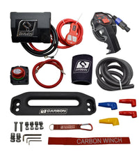 Thumbnail for Carbon 12K 12000lb Electric Winch With Black Rope & Hook VER. 3