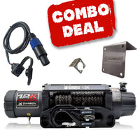 Thumbnail for Carbon 12K V.3 12000lb Winch Black Hook Installers Combo Deal - CW-12KV3-COMBO1 2