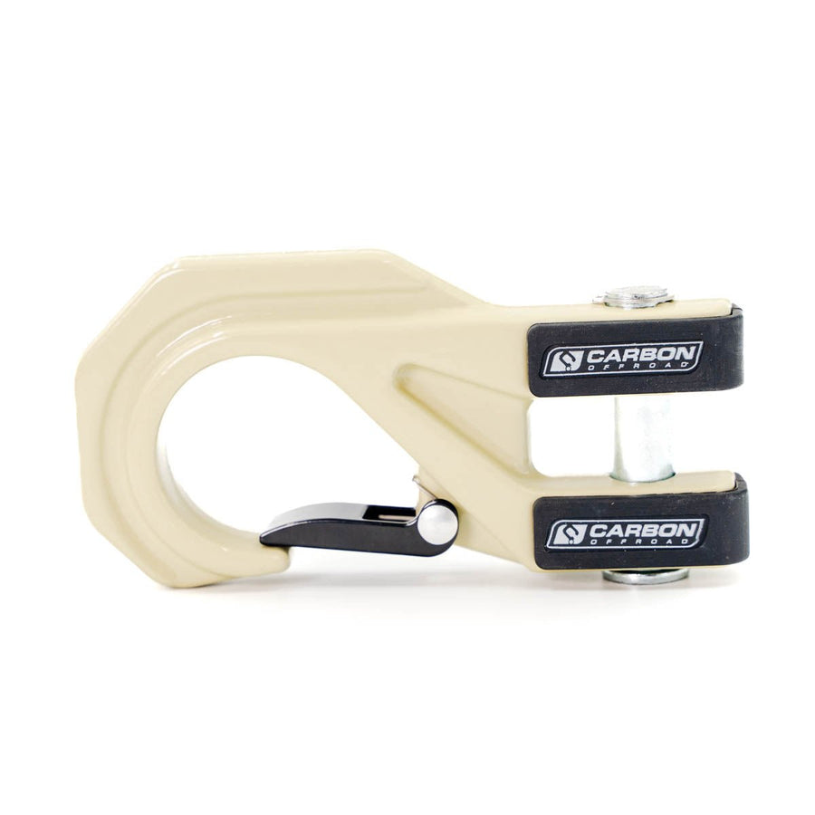 Carbon Offroad sandy taupe winch hook