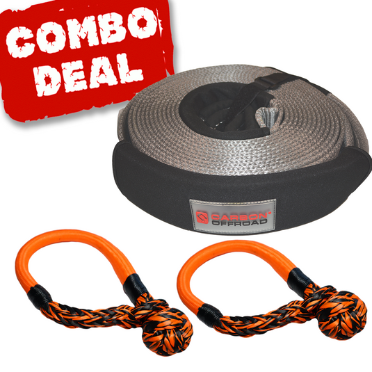 Carbon Snatch Strap and 2 x Soft Shackle Combo Deal