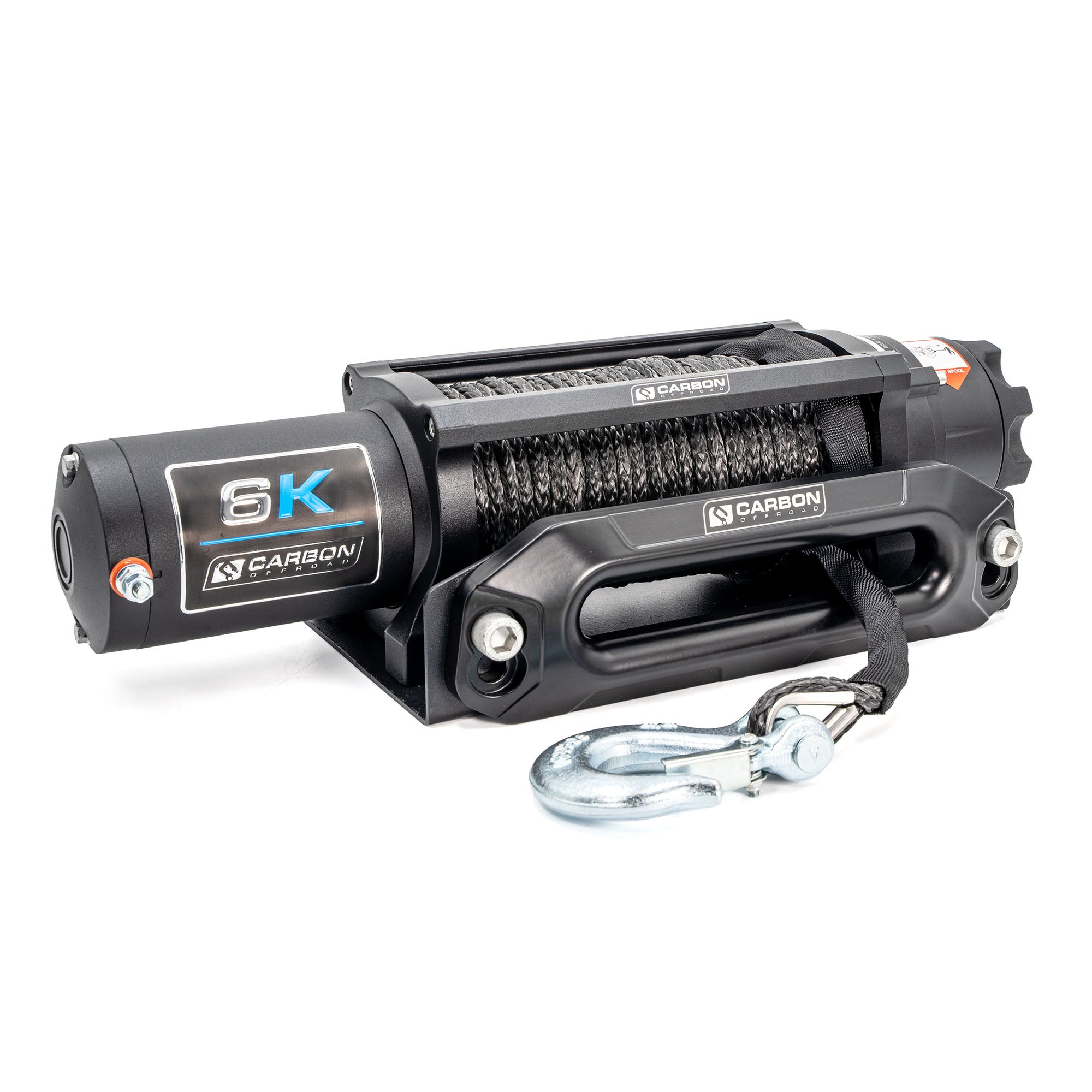 Image of Carbon Offroad Long Drum 6000lb ATV - Small 4X4 Winch