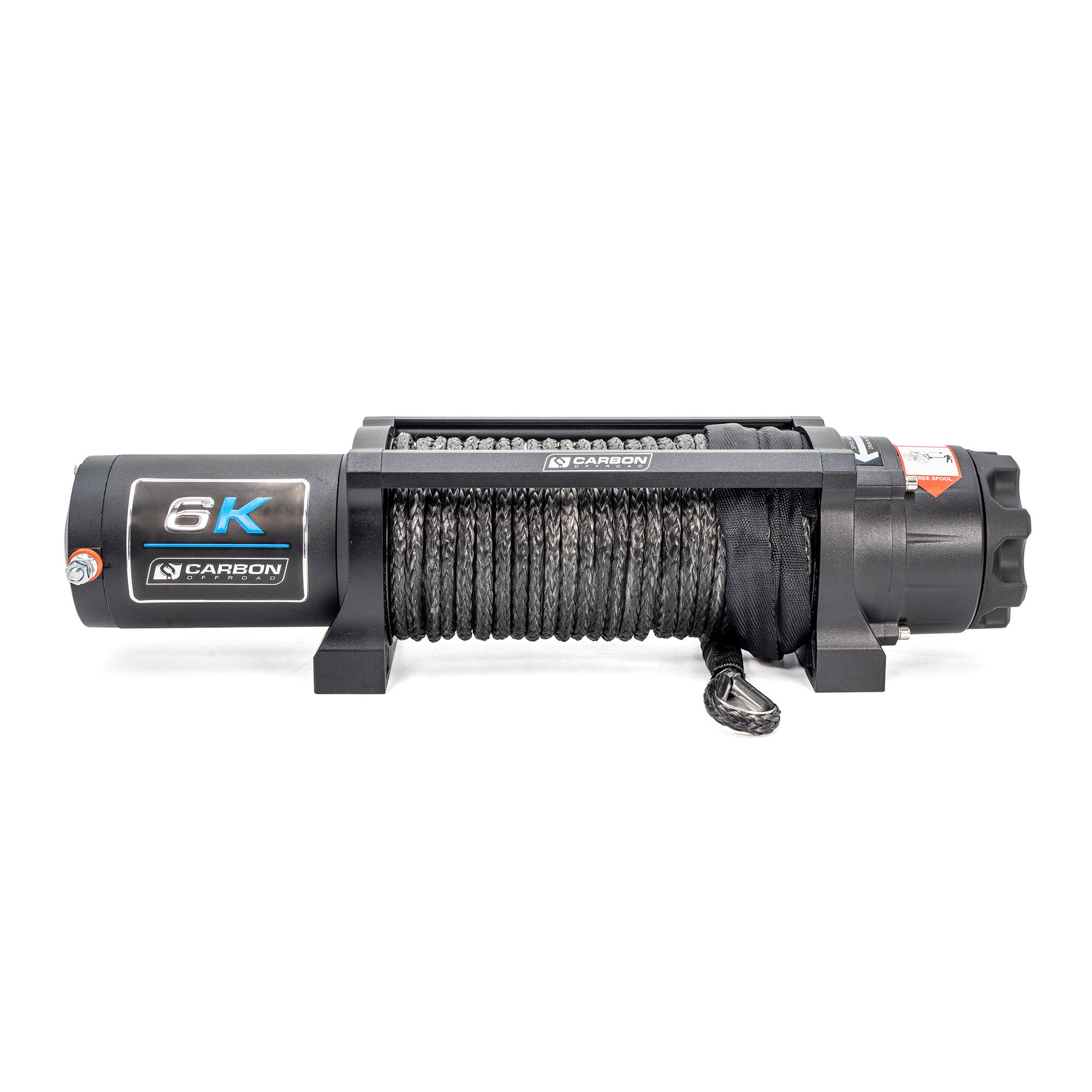 Image of Carbon Offroad Long Drum 6000lb ATV - Small 4X4 Winch