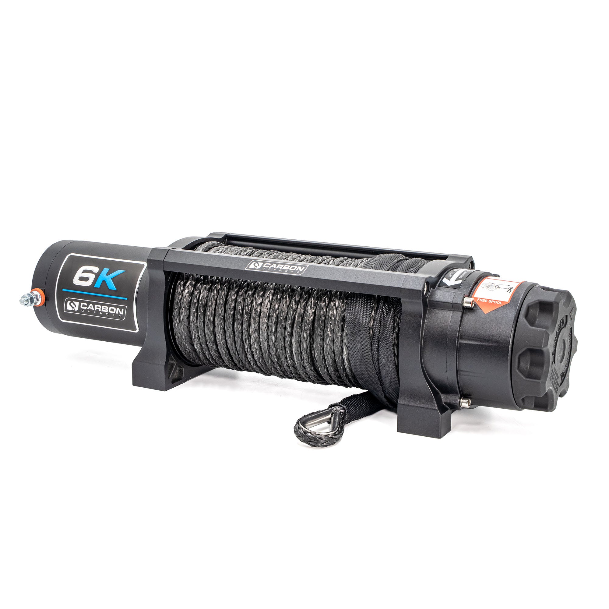 Image of Carbon Offroad Long Drum 6000lb ATV - Small 4X4 Winch