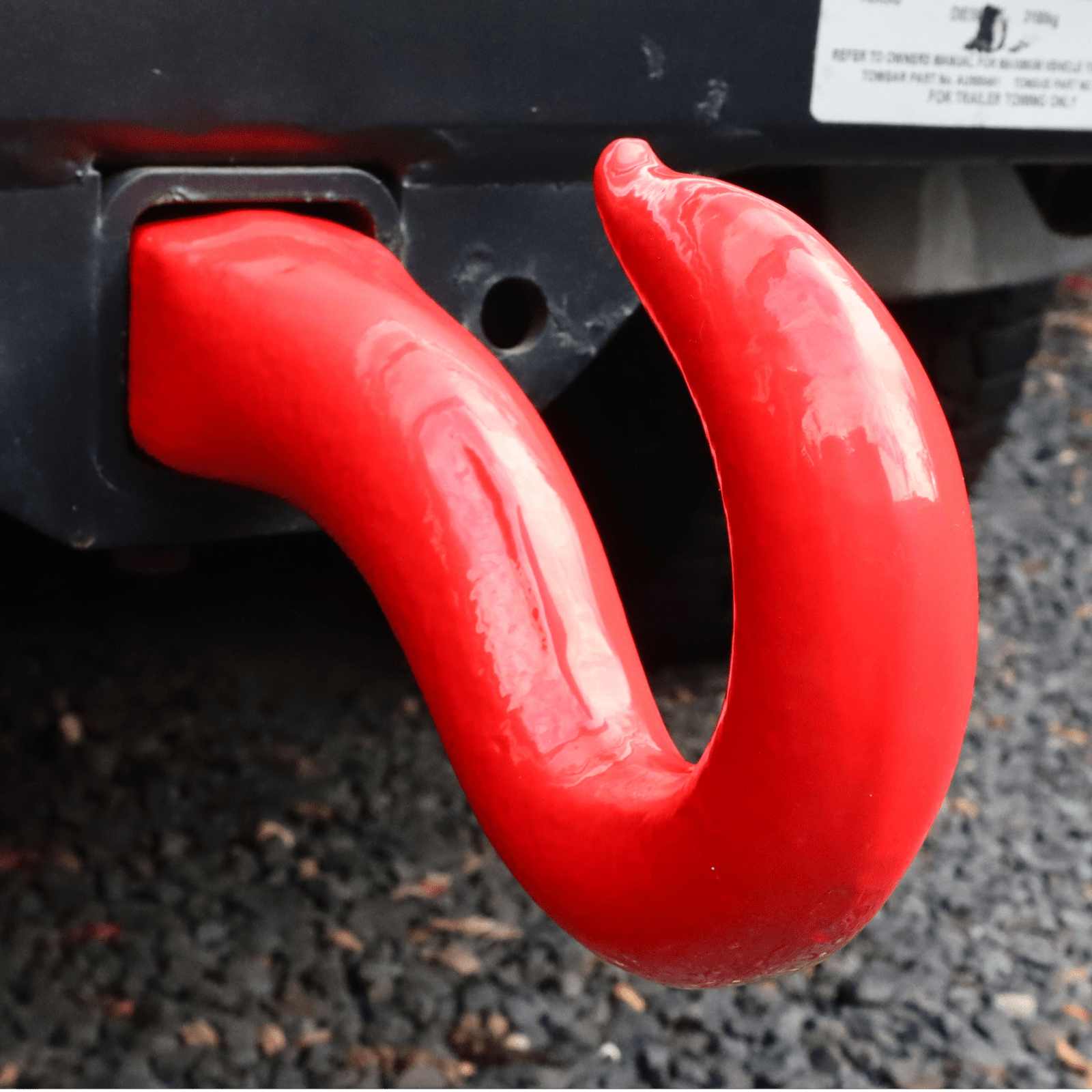 Image of Carbon Shinbusta Forged Recovery Hook 8000kg - CW-REC-HOOK-RED 13