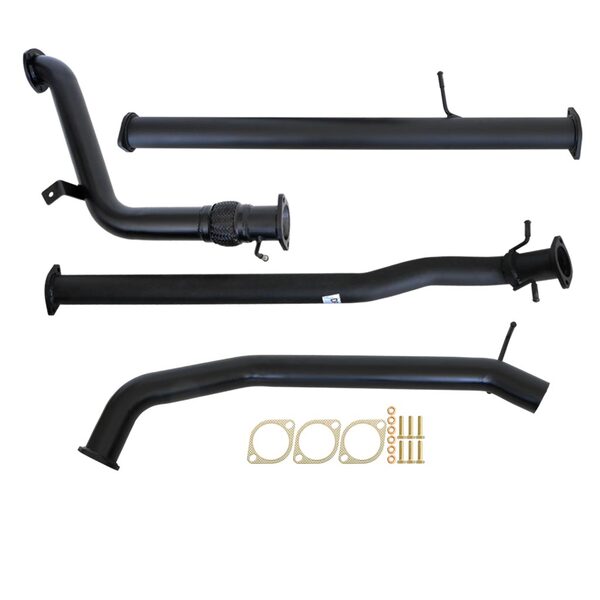 FORD RANGER PX 2.2L 9/2011 - 9/2016 3" TURBO BACK CARBON OFFROAD EXHAUST WITH PIPE ONLY - FD242-PO 2