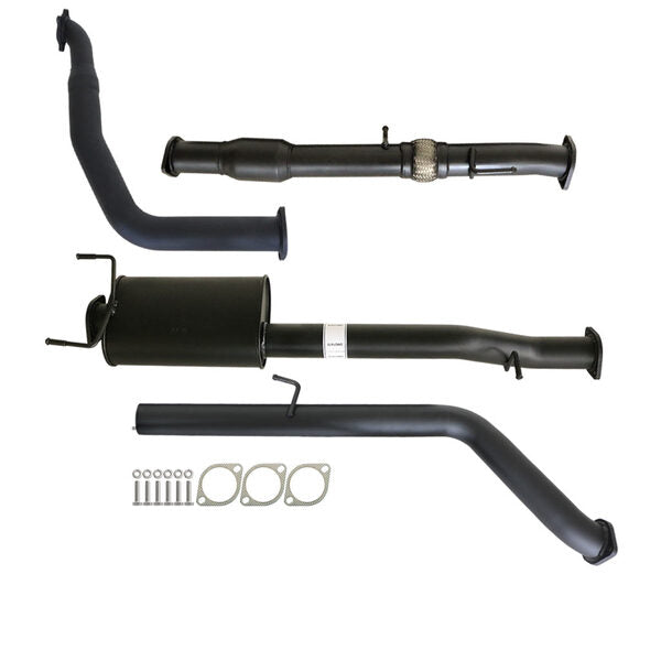 Load image into Gallery viewer, FORD RANGER PJ PK 2.5L &amp; 3.0L AUTO 3&quot; TURBO BACK CARBON OFFROAD EXHAUST WITH CAT &amp; MUFFLER
