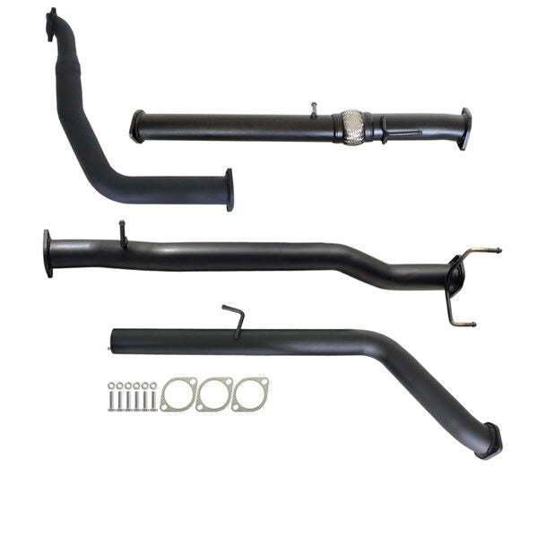 FORD RANGER PJ PK 2.5L & 3.0L AUTO 3" TURBO BACK CARBON OFFROAD EXHAUST WITH PIPE ONLY - FD238-PO 3