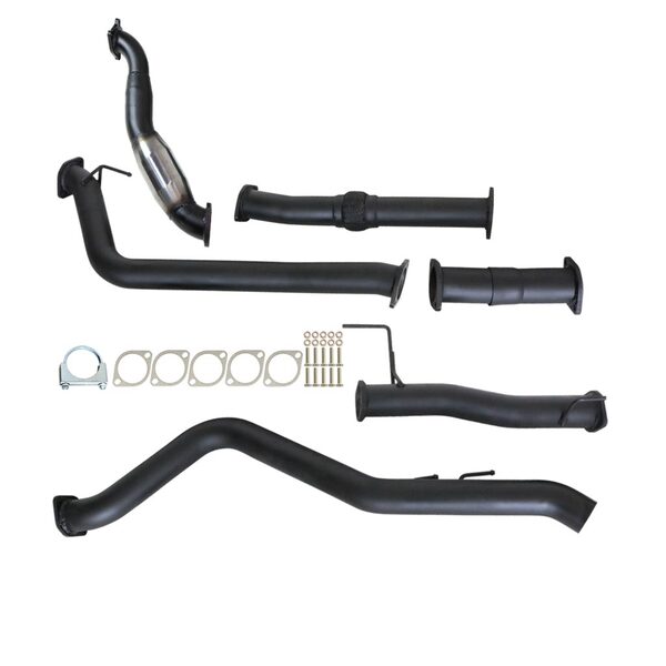 HOLDEN COLORADO RC 3.0L 4JJ1-TC 5/2010 - 5/2012 3" TURBO BACK CARBON OFFROAD EXHAUST WITH CAT NO MUFFLER - GM235-PC 2