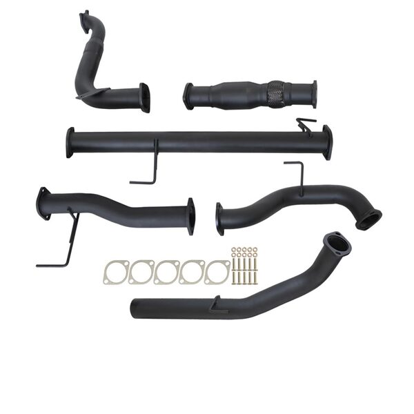 ISUZU MU-X 3.0L 4JJ1-TCX 2013 - 7/2018 3" TURBO BACK CARBON OFFROAD EXHAUST WITH CAT & NO MUFFLER - IZ245-PC 2