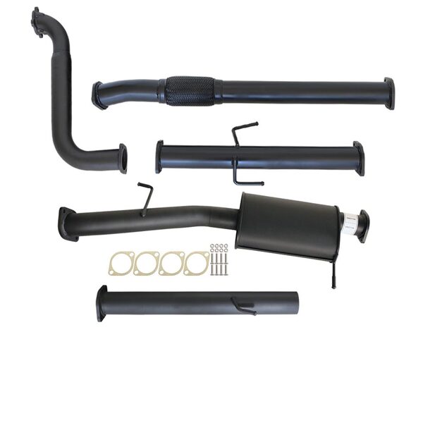 MITSUBISHI TRITON MN 2.5L 4D56 HP 7/2009 - 1/2015 3" TURBO BACK CARBON OFFROAD EXHAUST WITH MUFFLER NO CAT - MI250-MO 2