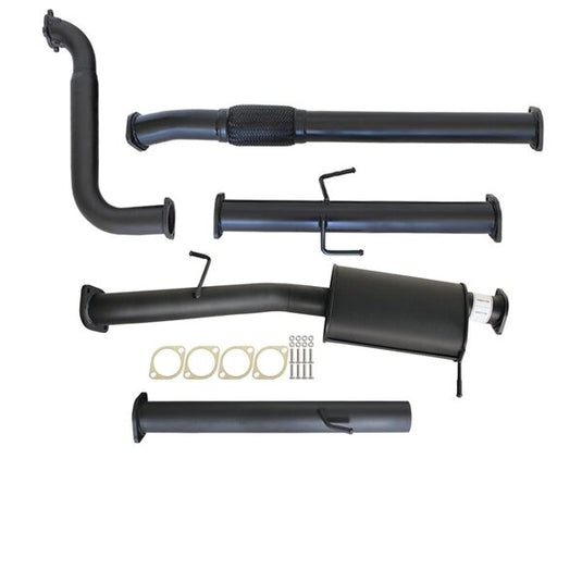 MITSUBISHI TRITON MN 2.5L 4D56 HP 7/2009 - 1/2015 3" TURBO BACK CARBON OFFROAD EXHAUST WITH MUFFLER NO CAT