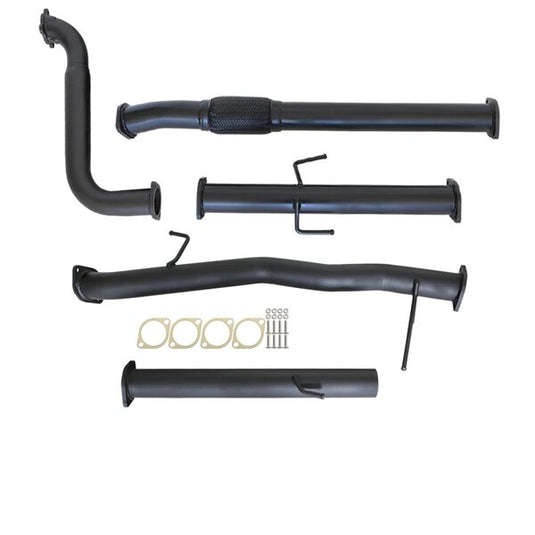 MITSUBISHI TRITON MN 2.5L 4D56 HP 7/2009 - 1/2015 3" TURBO BACK CARBON OFFROAD EXHAUST WITH PIPE ONLY