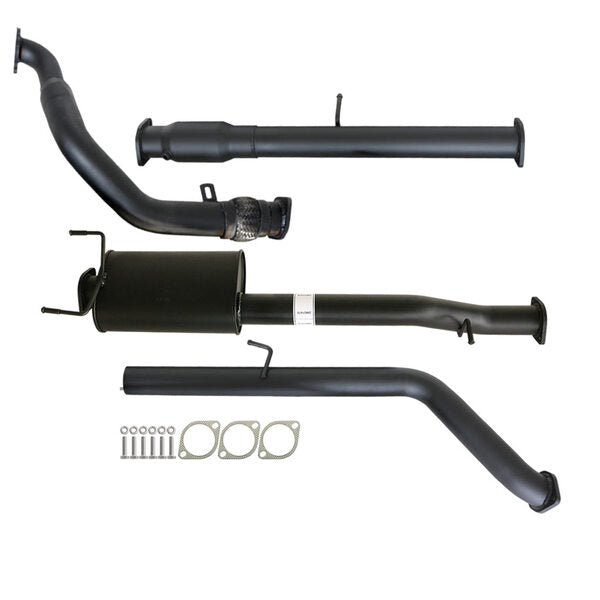 MAZDA BT-50 UN 2.5L & 3.0L 07 - 11 MANUAL 3" TURBO BACK CARBON OFFROAD EXHAUST WITH CAT & MUFFLER - MZ247-MC 2