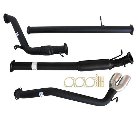 MAZDA BT-50 UP, UR 3.2L 9/2011 - 9/2016 3" TURBO BACK CARBON OFFROAD EXHAUST WITH HOTDOG ONLY SIDE EXIT TAILPIPE