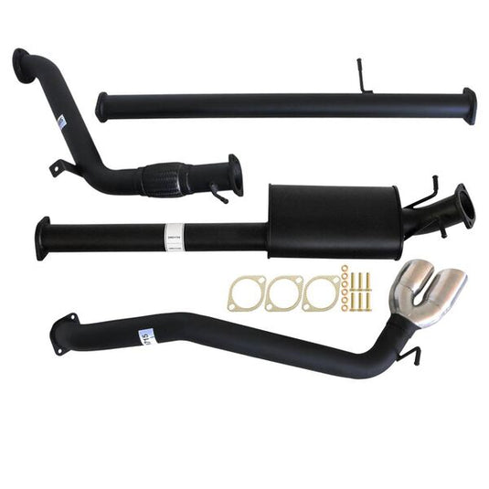 MAZDA BT-50 UP, UR 9/2011 - 9/2016 3" TURBO BACK CARBON OFFROAD EXHAUST MUFFLER ONLY SIDE EXIT TAILPIPE