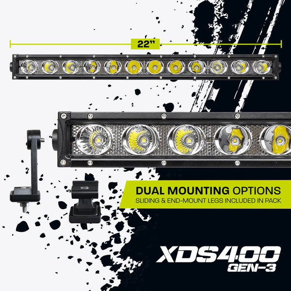 HARDKORR XD-GEN3 SERIES 22? SINGLE ROW LED LIGHT BAR - XDS400-G3 2