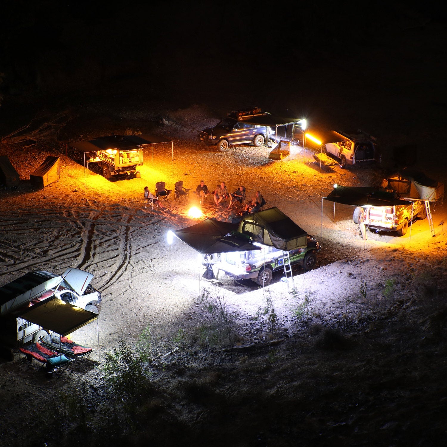 Image of HARDKORR 6 Bar Tri - Colour LED Camp Light Kit - CAMPKITOW6D 7 Hardkorr