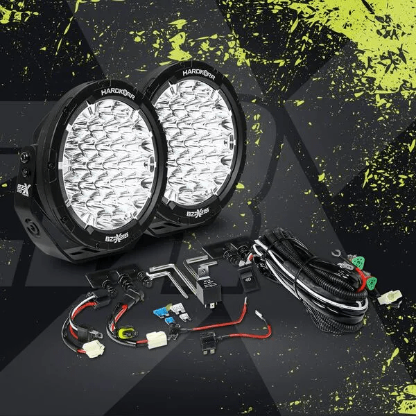 Image of HARDKORR BZR-X SERIES 9? LED DRIVING LIGHTS (PAIR W/HARNESS) - HKBZRX215 10