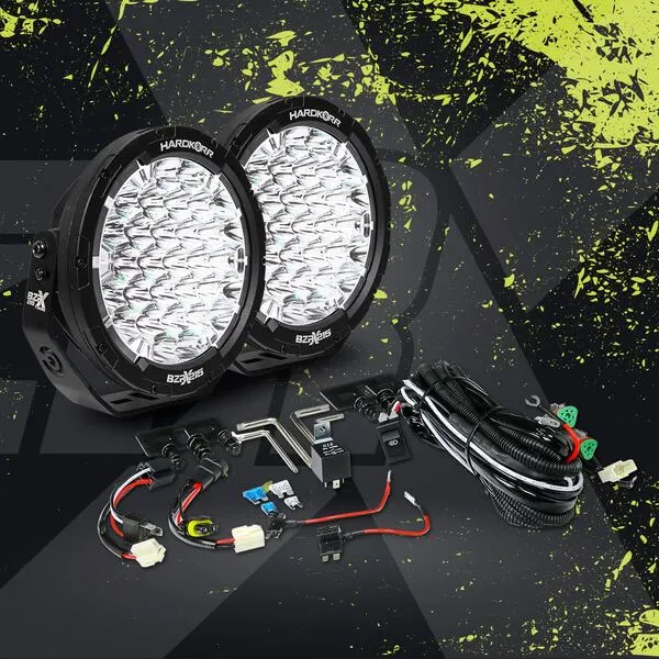 HARDKORR BZR-X SERIES 9? LED DRIVING LIGHTS (PAIR W/HARNESS) - HKBZRX215 10