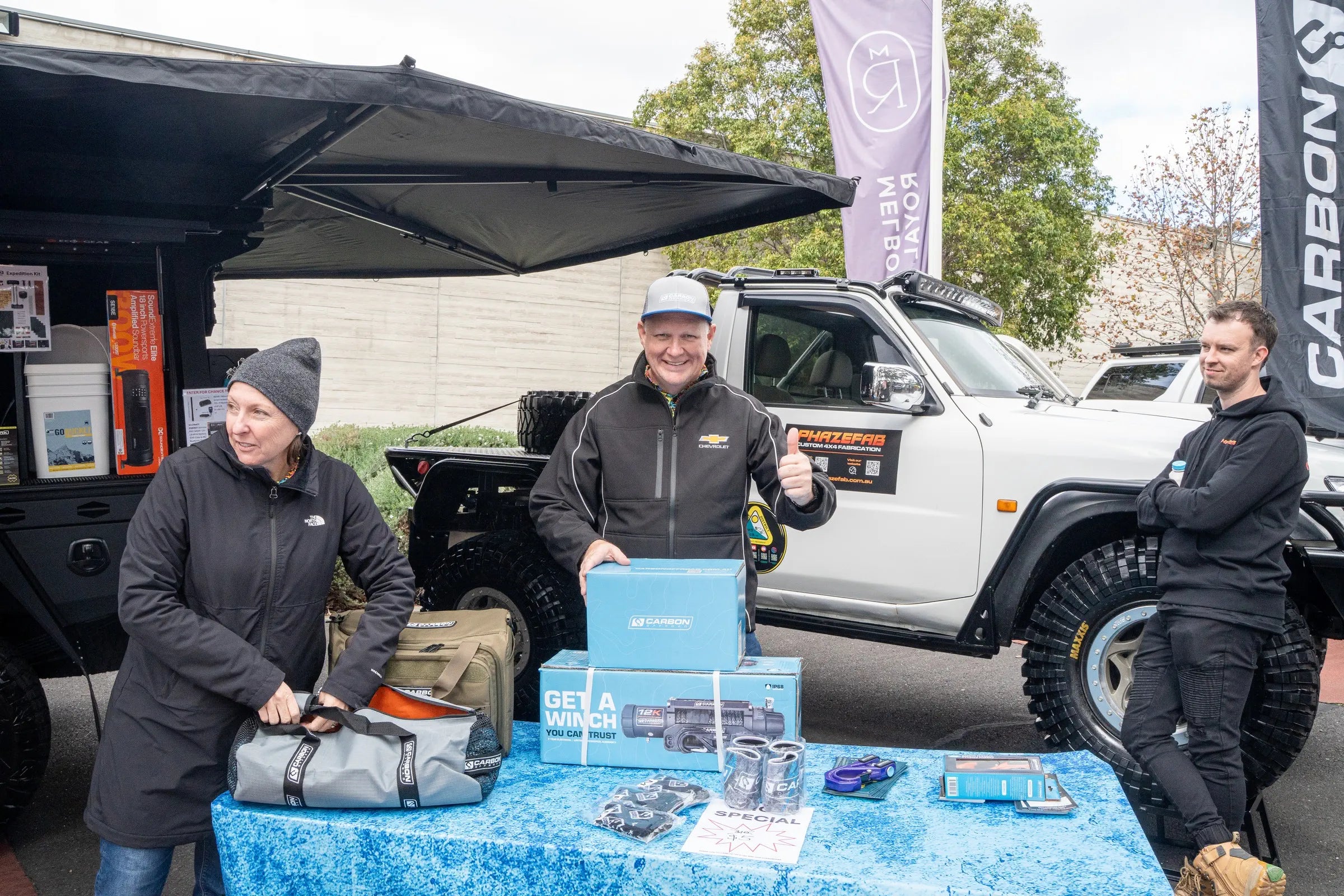 Melbourne 4x4 show 2026 carbon offroad action shot 29