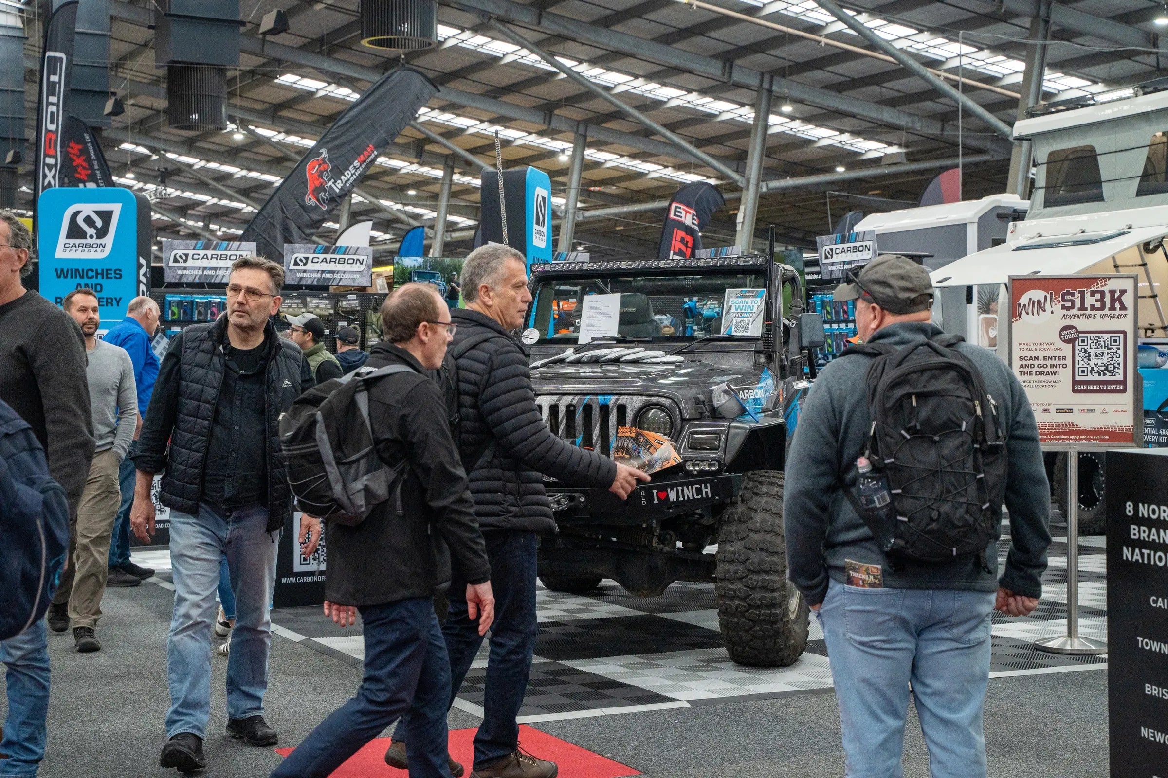 Melbourne 4x4 show 2026 carbon offroad action shot 36