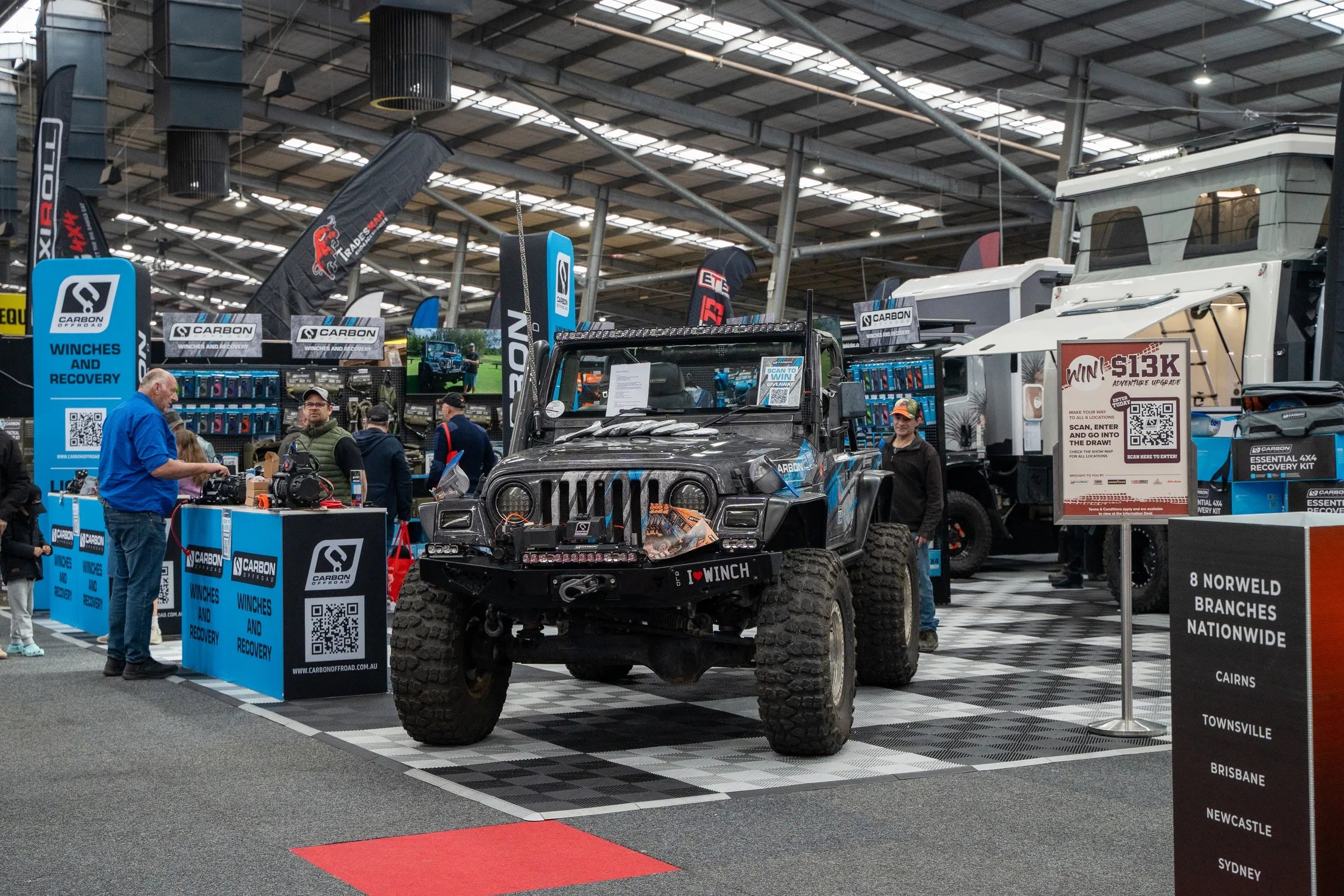 Melbourne 4x4 show 2026 carbon offroad action shot 37