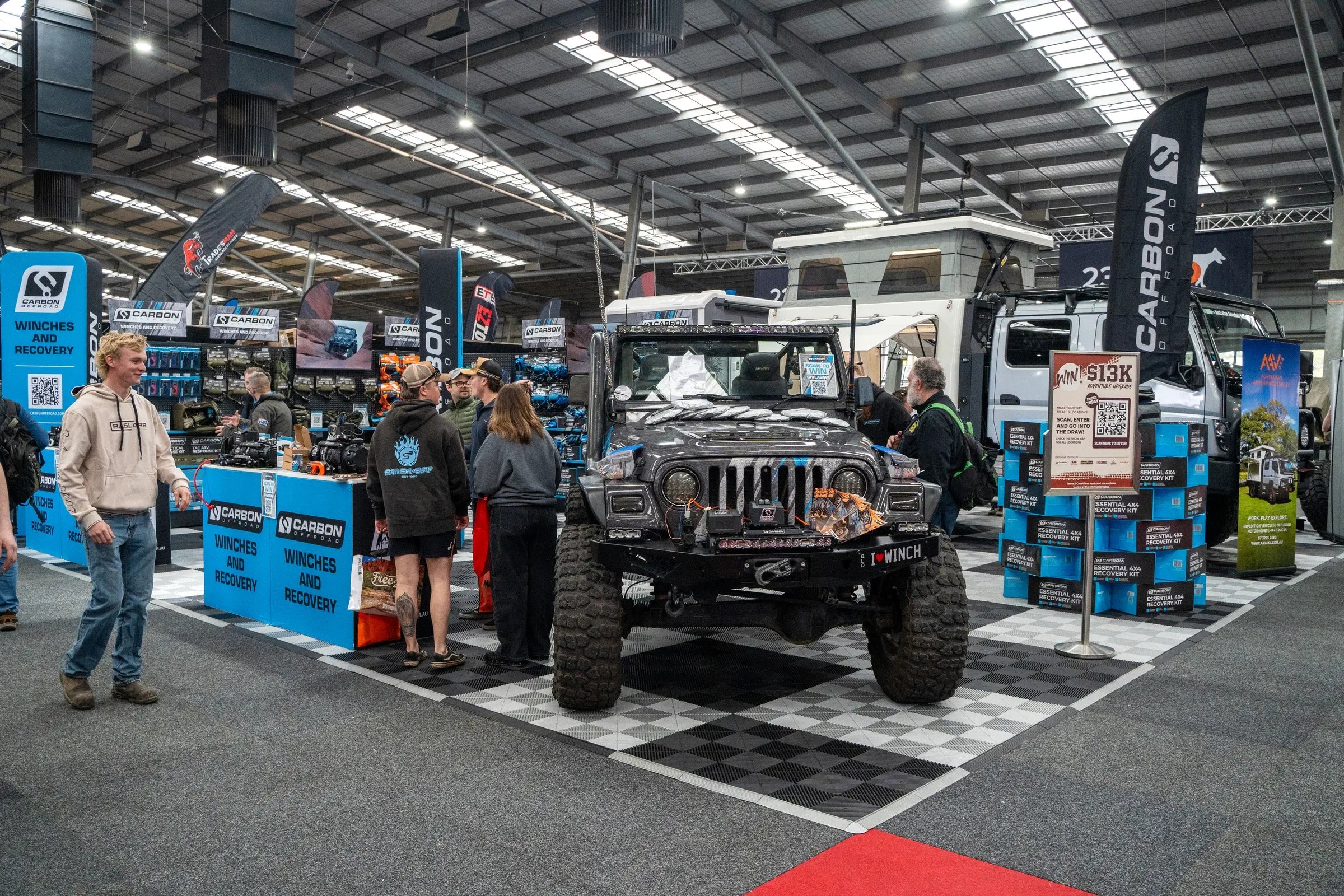 Melbourne 4x4 show 2026 carbon offroad action shot 7