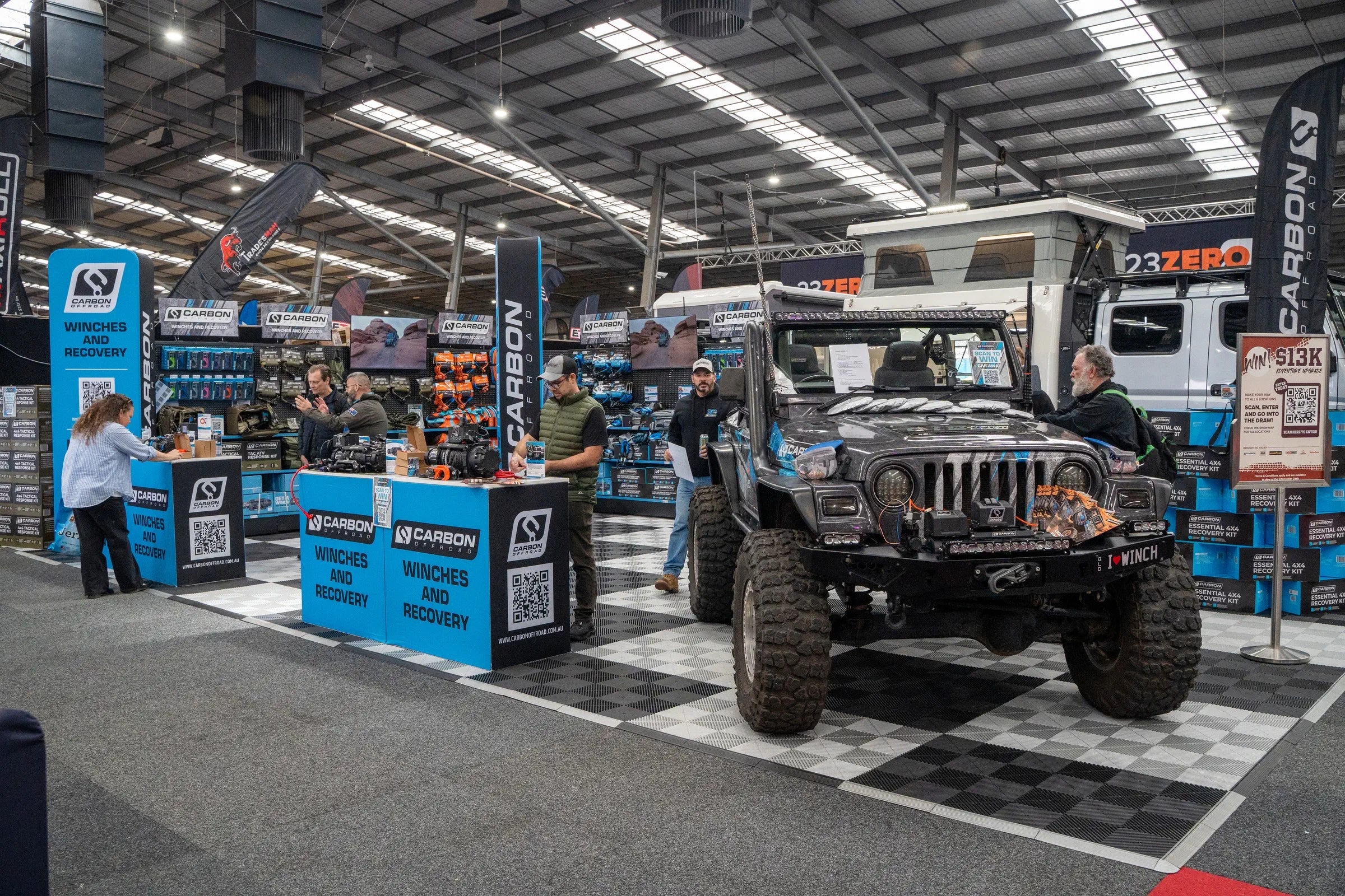 Melbourne 4x4 show 2026 carbon offroad action shot 8