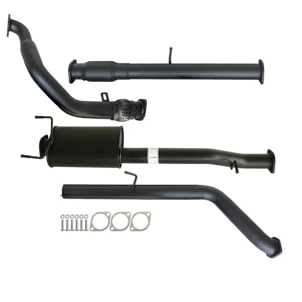 MAZDA BT-50 UN 2.5L & 3.0L 07 - 11 MANUAL 3" TURBO BACK CARBON OFFROAD EXHAUST WITH CAT & MUFFLER - MZ247-MC 3