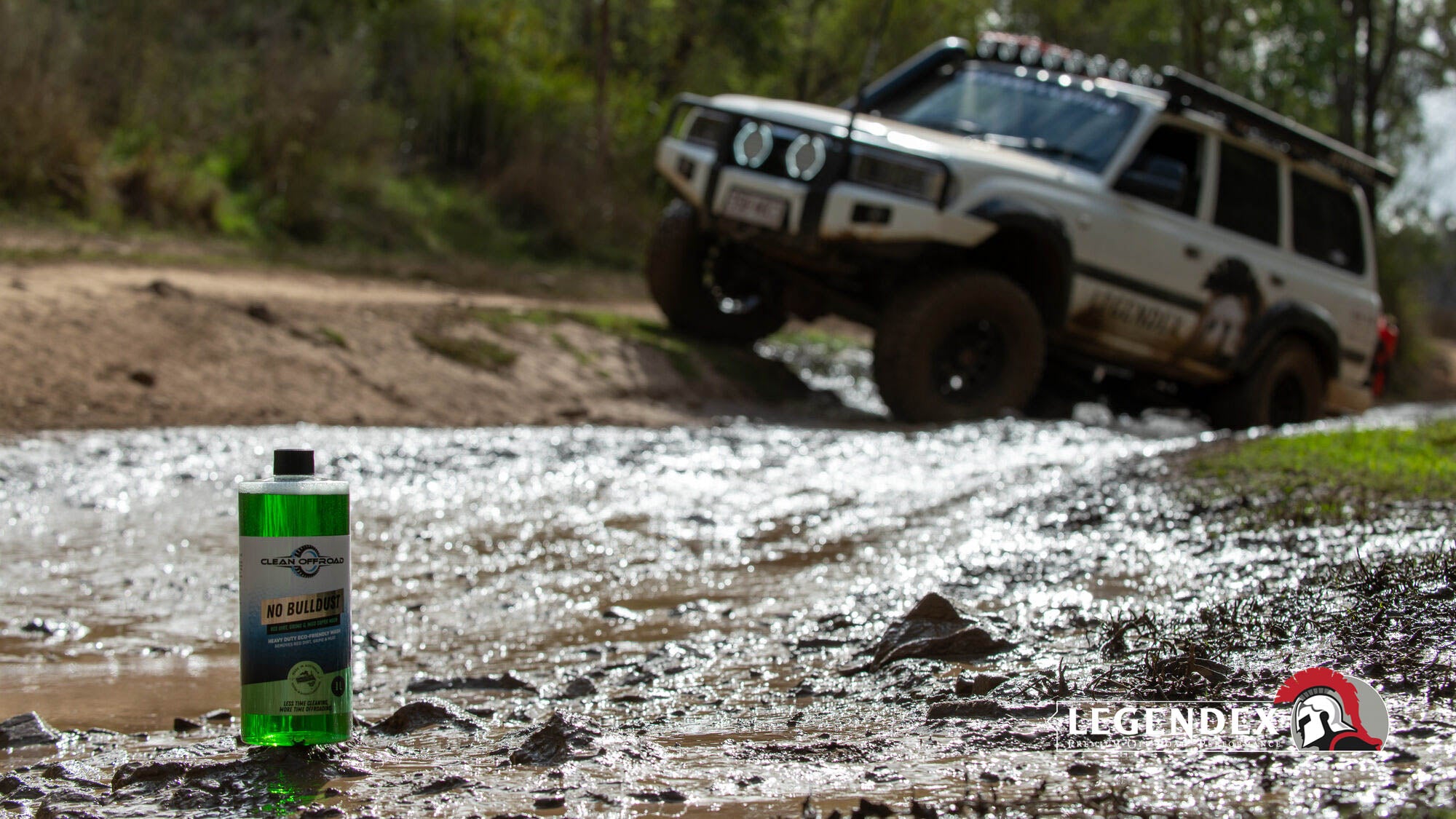 Patrol vs landcruiser the springs 2026 action shot 2