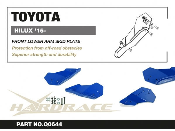 Load image into Gallery viewer, Fits Toyota HILUX &#39;15-/ FORTUNER &#39;15- FRONT LOWER ARM SKID PLATE
