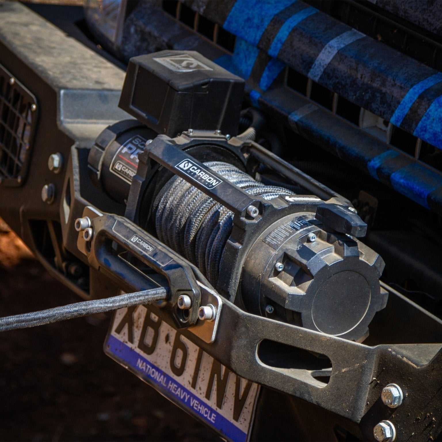 Image of Carbon Scout Pro - 20000lb Extreme Duty Truck Winch - CW - XD20BLK 5