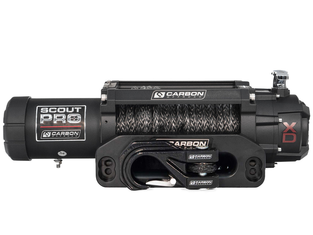 Carbon Scout Pro - 12000lb Winch With Black Hook V3
