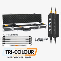 Thumbnail for HARDKORR 4 Bar Tri-Colour LED Camp Light Kit