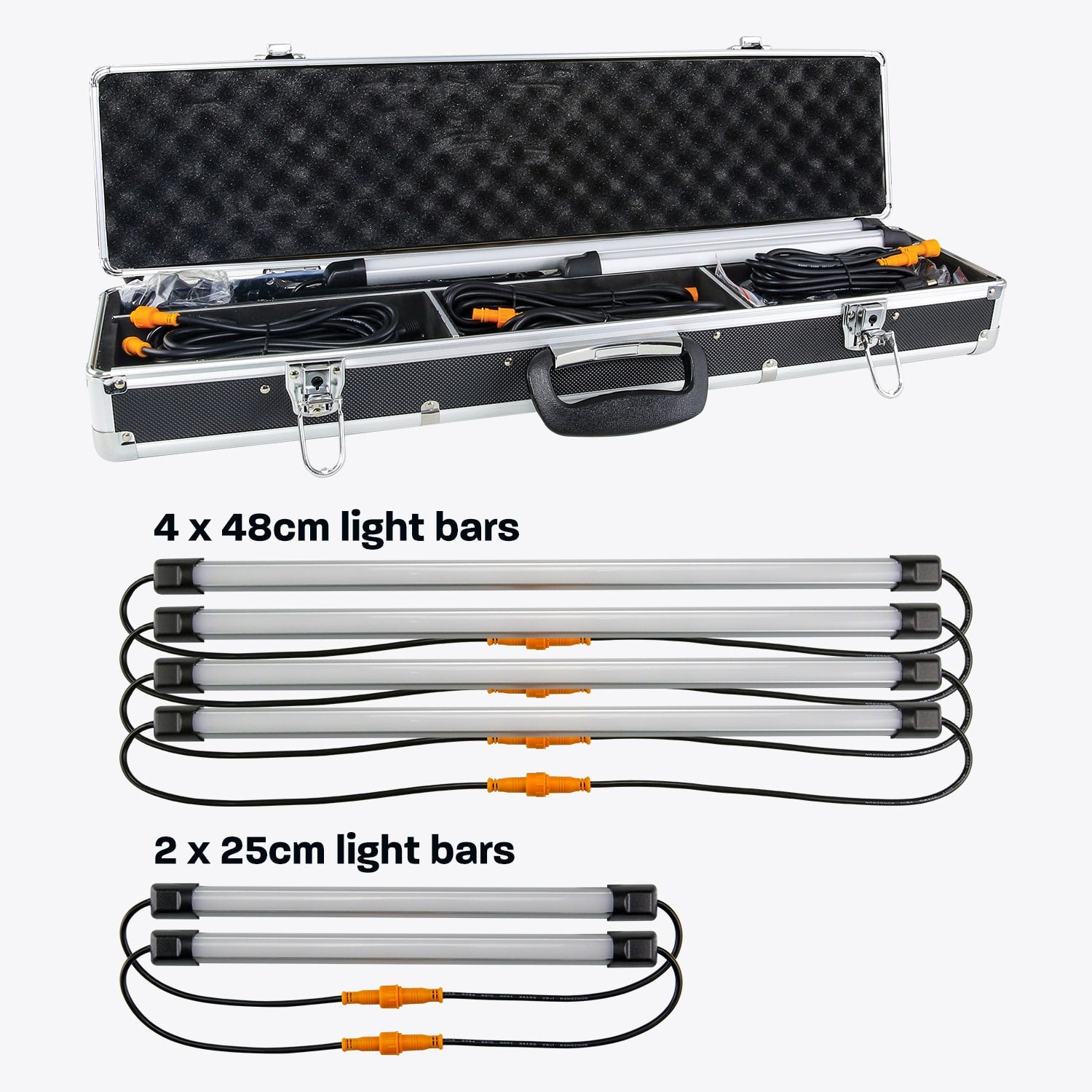 Image of HARDKORR 6 Bar Tri - Colour LED Camp Light Kit - CAMPKITOW6D 2 Hardkorr