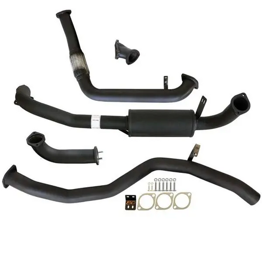 Fits Toyota LANDCRUISER 80 SERIES 4.2L 1HD-FT TD 1990 -1998 3" TURBO BACK CARBON OFFROAD EXHAUST WITH MUFFLER