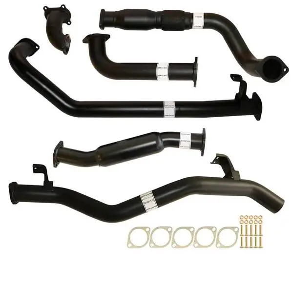 Fits Toyota LANDCRUISER 79 SERIES HDJ79R SINGLE CAB UTE 4.2L 2001 -2007 3" TURBO BACK CARBON OFFROAD EXHAUST CAT & HOTDOG - TY215-HC 2