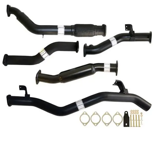 Fits Toyota LANDCRUISER 79 SERIES VDJ79 4.5L 1VD-FTV SINGLE CAB, DOUBLE CAB # DPF REPLACE# 3" TURBO BACK CARBON OFFROAD EXHAUST WITH HOTDOG ONLY