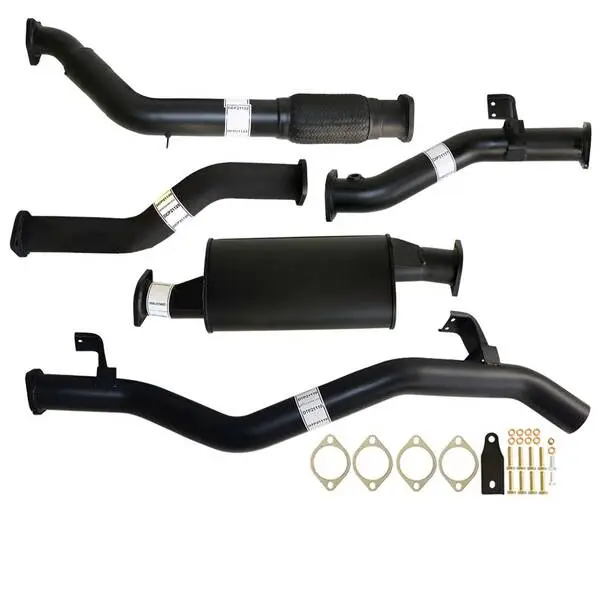 Fits Toyota LANDCRUISER 79 SERIES VDJ79 4.5L 1VD-FTV SINGLE CAB, DOUBLE CAB # DPF REPLACE# 3" TURBO BACK CARBON OFFROAD EXHAUST WITH MUFFLER ONLY - TY227-MO 2