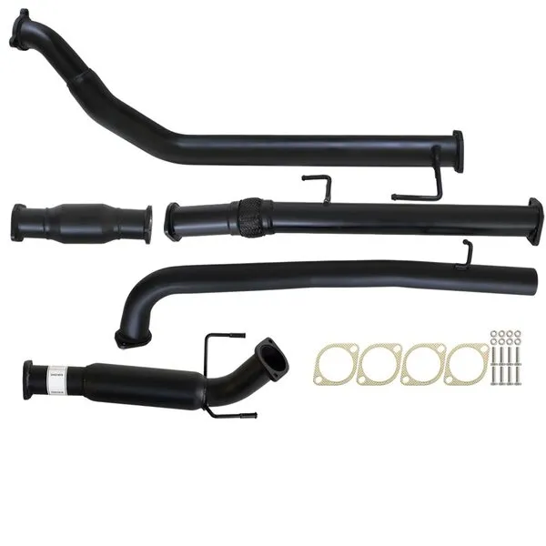 Fits Toyota HILUX KUN16/26 3L 1KD-FTV D4D 2005 - 9/2015 3" TURBO BACK CARBON OFFROAD EXHAUST WITH CAT & HOTDOG - TY233-HC 3