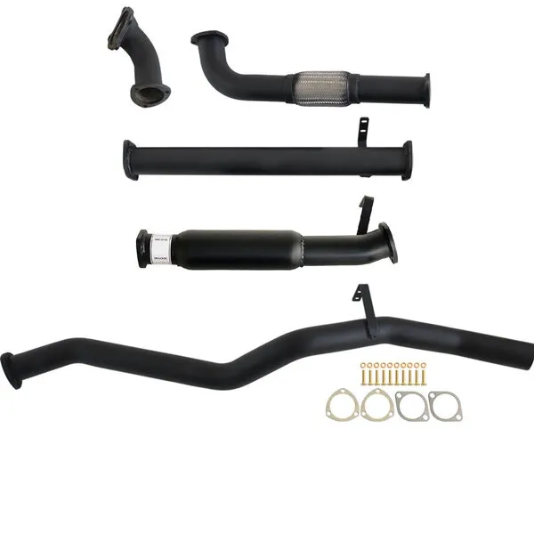Fits Toyota LANDCRUISER 60 SERIES WAGON 4.0D 12H-T 3" TURBO BACK CARBON OFFROAD EXHAUST WITH HOTDOG - TY261-HO 3