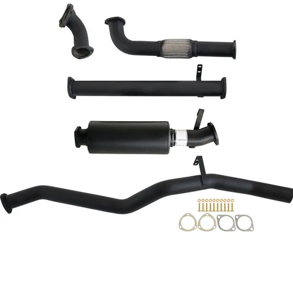 Fits Toyota LANDCRUISER 60 SERIES WAGON 4.0D 12H-T 3" TURBO BACK CARBON OFFROAD EXHAUST WITH MUFFLER - TY261-MO 3