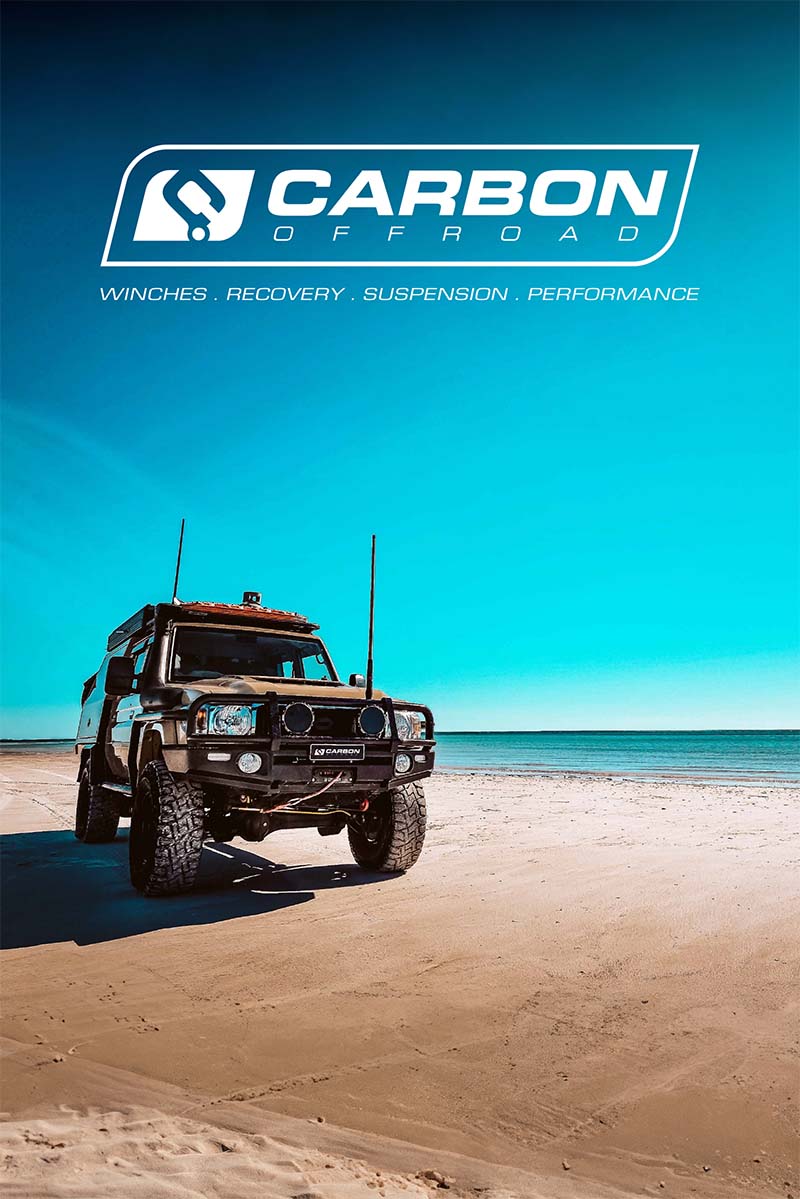 Carbon Offroad Vinyl Wall Banner Sticker 1200 x 1800mm BEACH