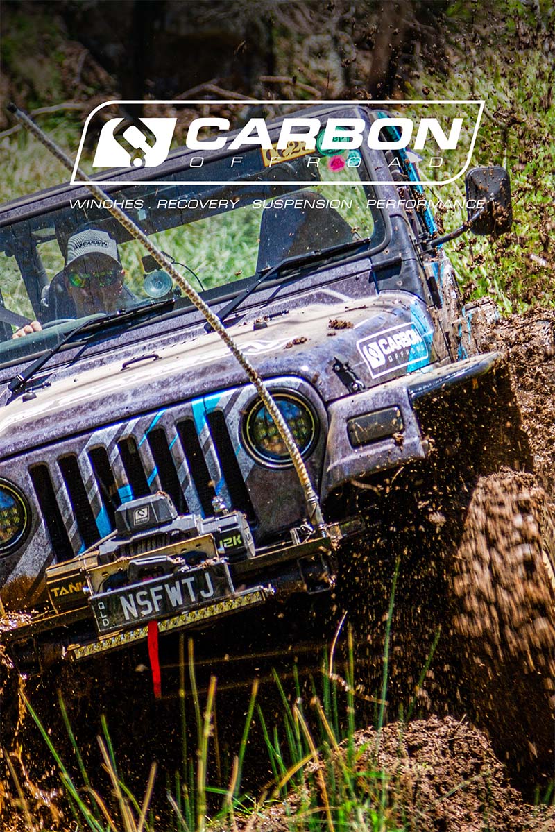 Image of Carbon Offroad Vinyl Wall Banner Sticker 1200 x 1800mm TJ - CW - VS - 18 - TJ 1