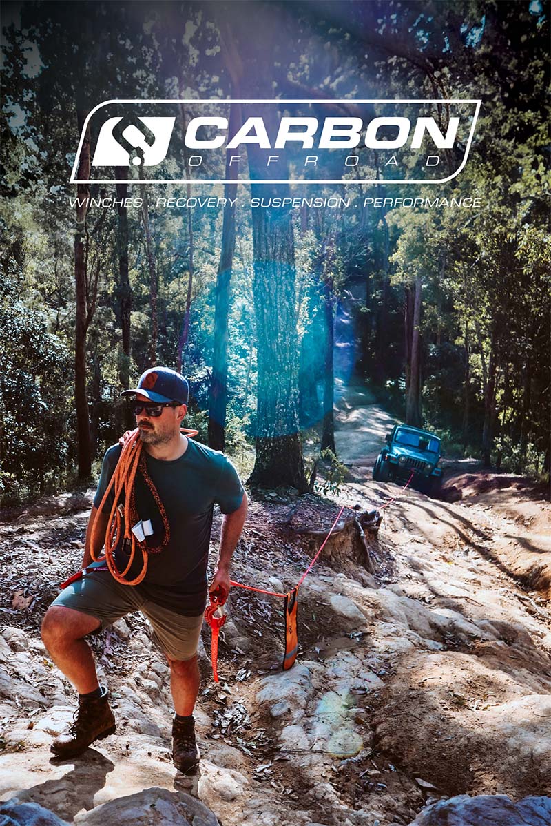 Carbon Offroad Vinyl Wall Banner Sticker 1200 x 1800mm BUSH - CW - VS - 18 - BU 1