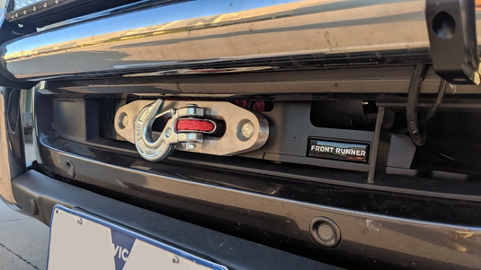 Ford Ranger PX PX2 Hidden Winch Cradle in bumper mount